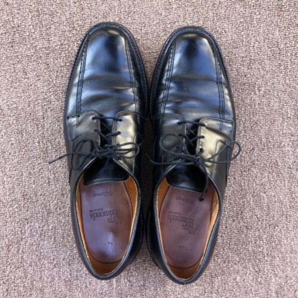 Allen Edmonds Shoes Mens Hillcrest Black Leather Bicycle Toe Dress Oxfords 9.5 D main image 9